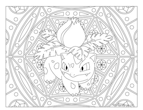 Free Printable Pokemon Coloring Page Ivysaur Visit Our Page For More