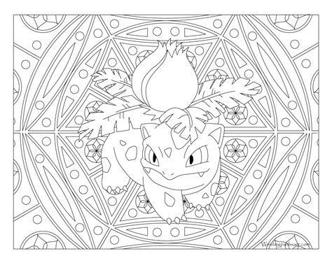 Ivysaur Pokemon Coloring Page Pokemon Coloring Page Coloring Home