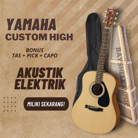 Jual Gitar Akustik Elektrik Listrik Yamaha F310 Murah Equalizer 7545r