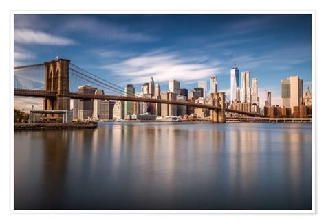 Shop affordable wall art to hang in dorms, bedrooms, offices, or anywhere blank walls aren't welcome. New York City - Brooklyn Bridge and Skyline Posters and ...