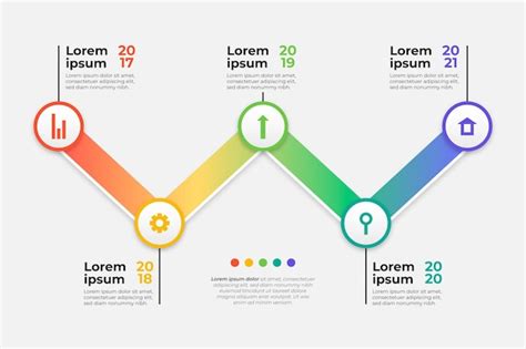 Free Vector Gradient Timeline Infographic Template