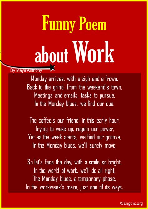 10 Best Funny Poems About Work Engdic