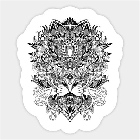 *exact sizing may vary slightly due to printing process, we advise waiting to buy frames until the prints arrive. Black and white lion mandala pattern line art drawing ...