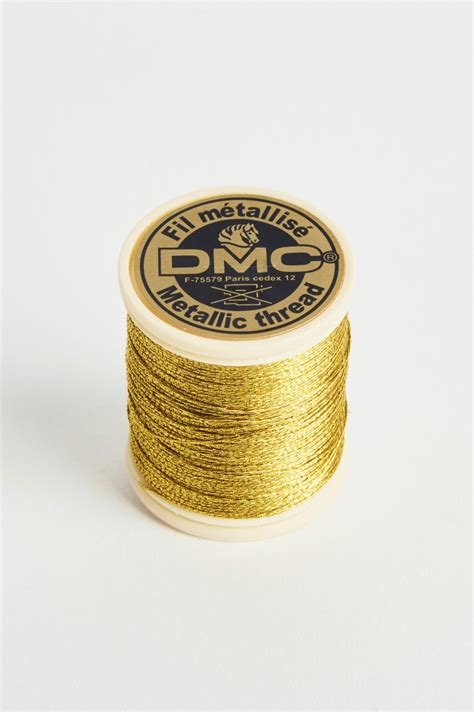 Metallic Embroidery Thread Dark Gold Metallic Threads Dmc