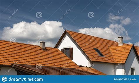 House Roof At Blue Sky Stock Photo Image Of Europe 249347958