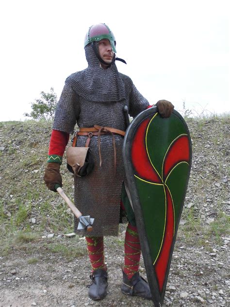 Norman With Mace And Kite Shield Double Click On Image To Enlarge