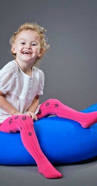Flowers Print Girls Tights Pink And Black Tight Girls Kids Tights