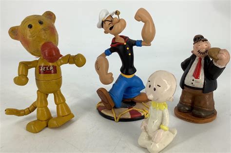 Sold Price Vintage Eugene The Jeep Composition Wood Toy Popeye Character Doll 6” Tall