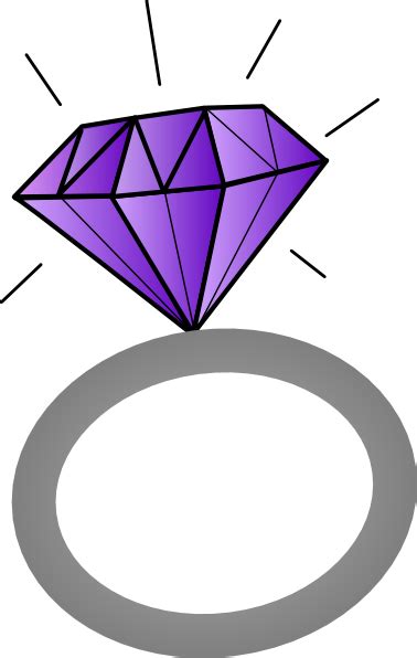 Gem Clipart Purple Diamond Ring Gem Purple Diamond Ring Transparent
