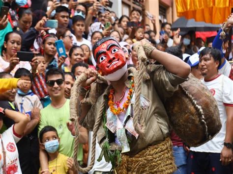 Gaijatra Festival Of Nepal A Procession That Commemorates The Dead