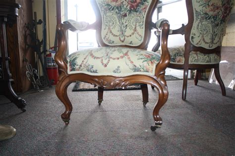 Exceptionally Upholstered Pair Of Victorian Parlor Chairs For Sale Classifieds