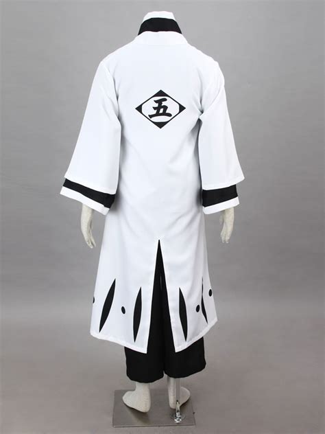Bleach Gotei Thirteen Sosuke Aizen Captain Of The 5th Division Soul Reaper Kimono Cosplay