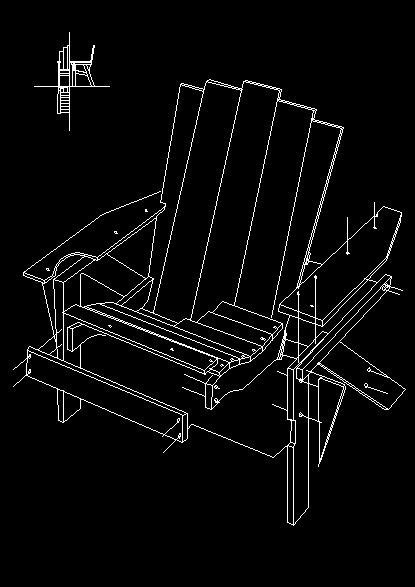 Adirondack Chair Plans Autocad
