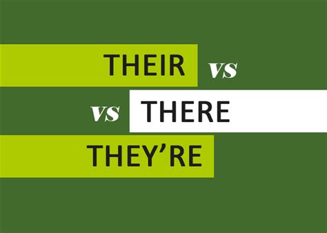 Their vs. There vs. They're