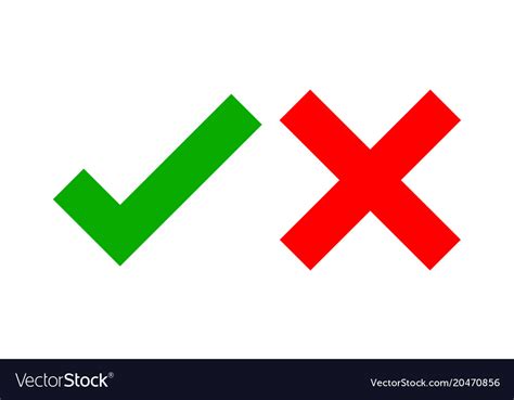 Check spelling or type a new query. Yes and no check marks Royalty Free Vector Image