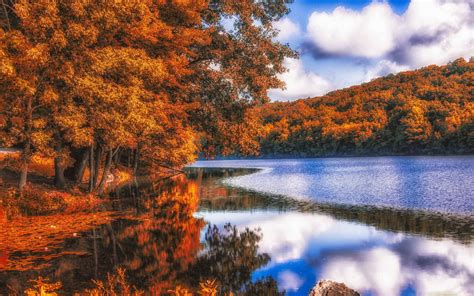 Autumn Forest Lake Wallpapers Wallpaper Cave