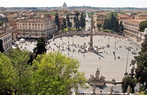 Piazza Del Popolo Campo Marzio Rome Door Ton Van Maurik