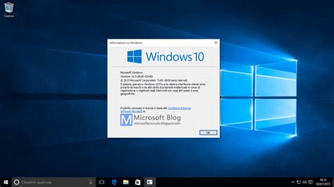 Microsoft Windows 10 Forse Rtm Build 10240 Per Gli Insider