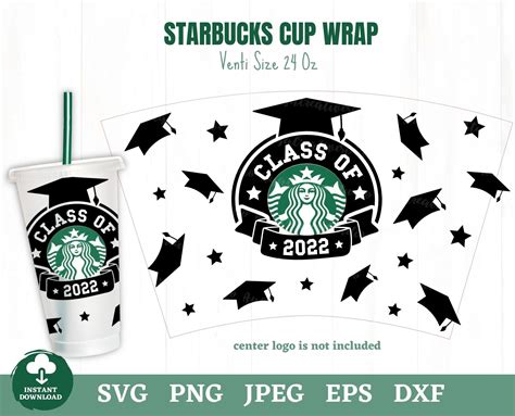 Scrapbooking Graduation Starbucks Svg Digital Download Senior 2022