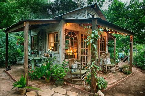 Rustic Shed With Three Porched Chillatorium In Raleigh North Carolina