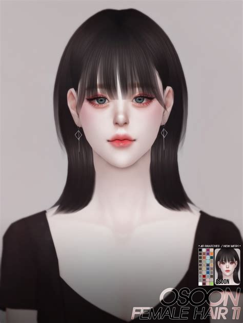 My Name Kpop ~ Female Hair 11 At Osoon Sims 4 Updates Zapzee