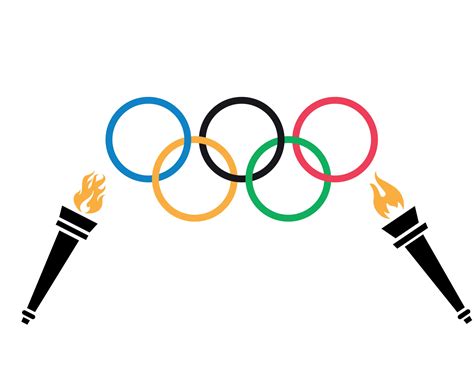 Hình ảnh Logo Olympic được Thiết Kế Với Màu Sắc Sặc Sỡ Và độc đáo