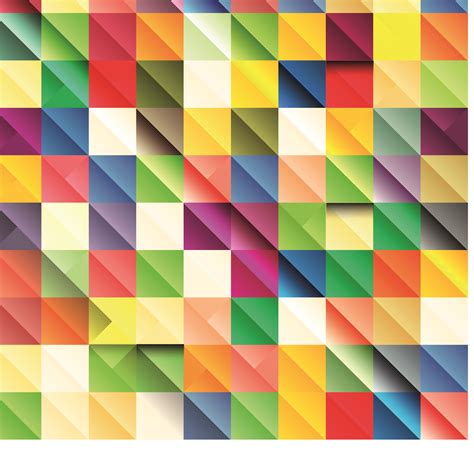 Разноцветные квадраты | Multicolored squares vector background ...