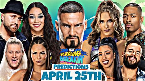 Wwe Nxt Spring Breakin April 25th Predictions Boom Wrestling