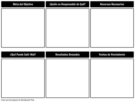 Plantilla De Plan De Equipo Storyboard By Es Examples