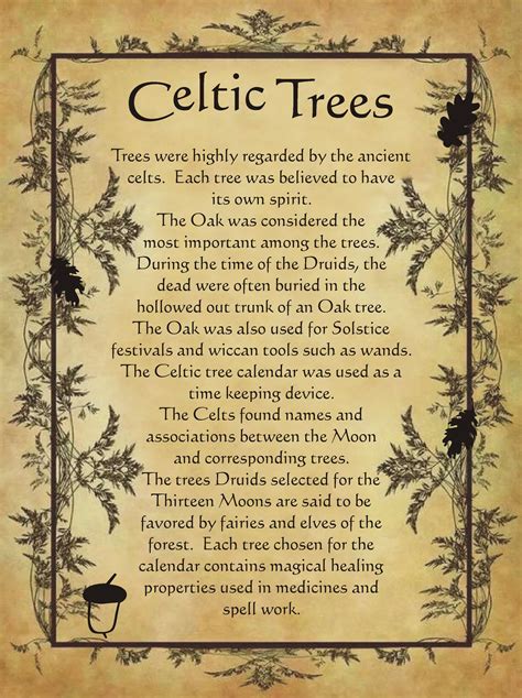 Celtic Trees For Homemade Halloween Spell Book Magick Book Witchcraft