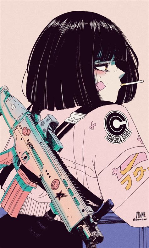 Vinne On Twitter Anime Art Girl Cartoon Art Styles Cyberpunk Art