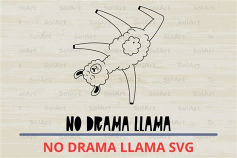 No Drama Llama Svg Graphic By Solart · Creative Fabrica