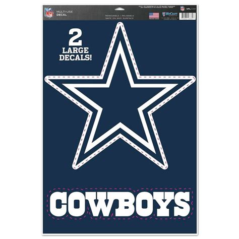Dallas Cowboys 11x17 Ultra Decal Set At Sticker Shoppe