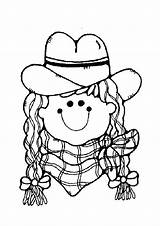 Coloring Girl Farm Pages Country Color Printable Getcolorings Print sketch template