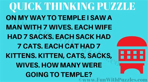 Lateral Thinking Brain Teaser Puzzle With Answer