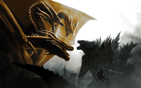 2560x1600 Godzilla Vs King Ghidorah In Godzilla King Of The Monsters
