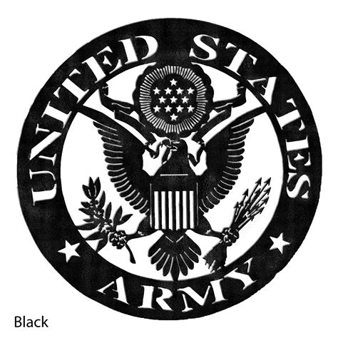 Us Army Emblem Single Plate Etsy