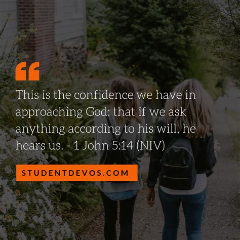 Daily Bible Verse And Devotion 1 John 514 Student Devos Youth