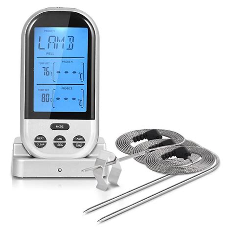 Wireless Remote Digital Cooking Food Meat Thermometer Instant Read With