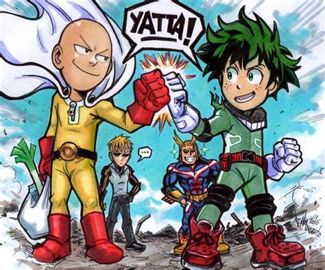 One Punchman X My Hero Academia By Djiguito On Deviantart Anime