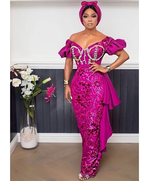 Nigerian Lace Styles Dress Aso Ebi Lace Styles African Lace Styles