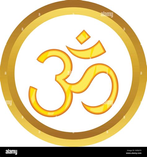 Símbolo Om Hindú Icono Vectorial Imagen Vector De Stock Alamy