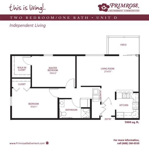 Senior Living Floor Plans Primrose Retirement Appleton