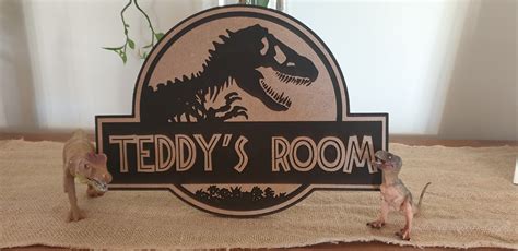 Jurassic World Door Sign Cutting Edge Laser Design