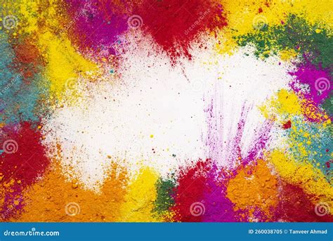 Colorful Holi Powder Explosion Isolated On White Wallpaper Background