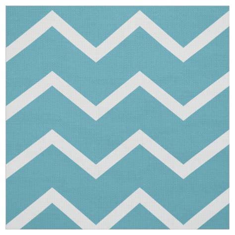 Teal Chevron Upholstery Fabric Zazzle