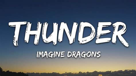 Imagine Dragons Thunder Lyrics Imagine Dragons Thunder Hd