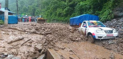 Two Killed Six Injured As Landslide Buries Five Vehicles In Dhading Nepal Live Today Nepal