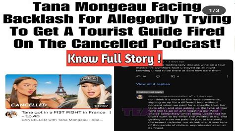 Tana Mongeau Facing 13 Backlash For Allegedly Trying To Get Tourist