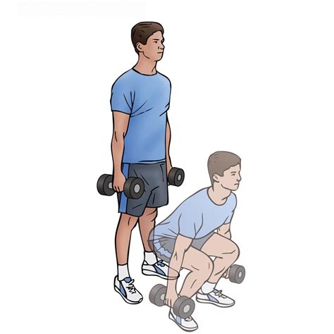 How To Perform Dumbbell Squat Focused On Fit